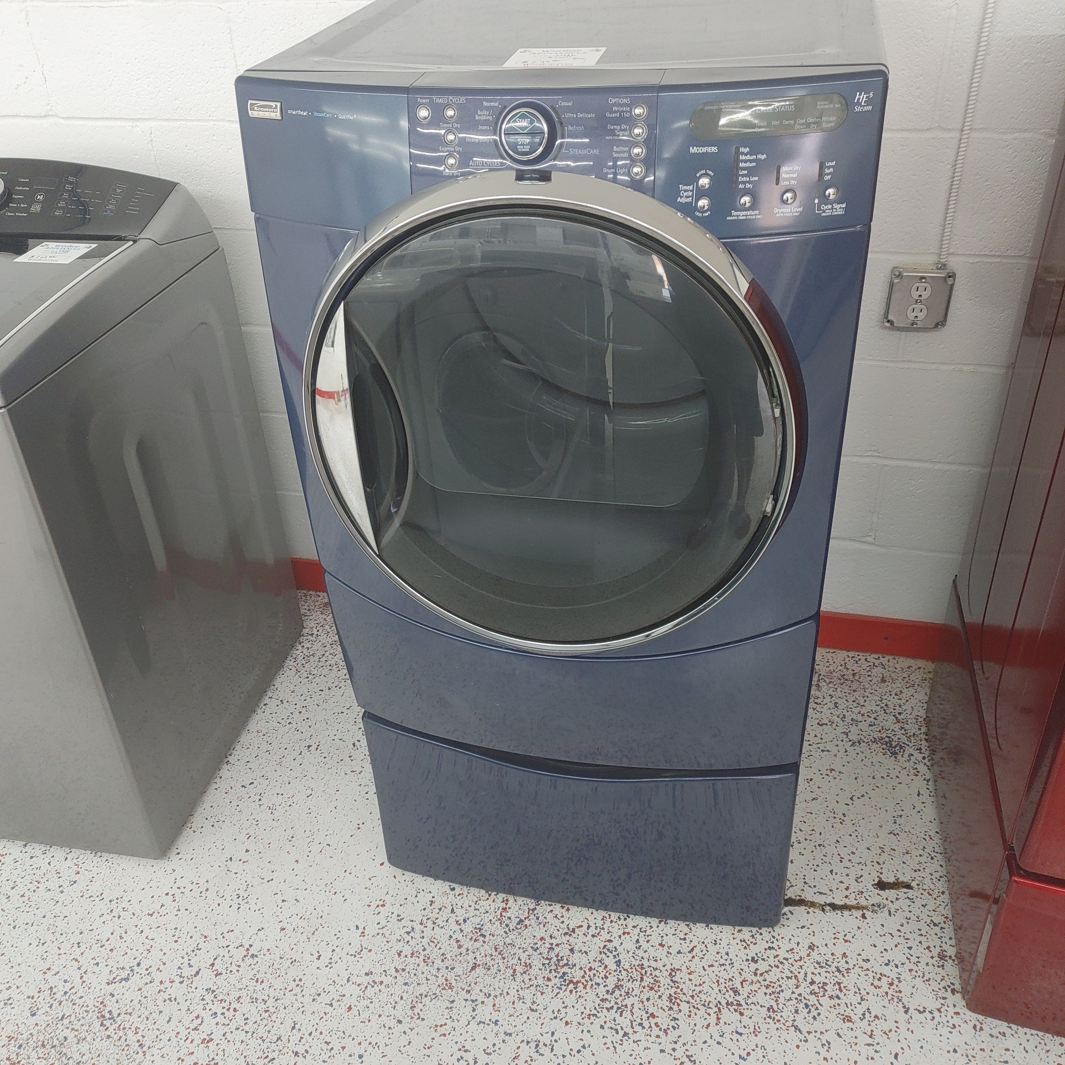 Used kenmore elite washer and outlet dryer