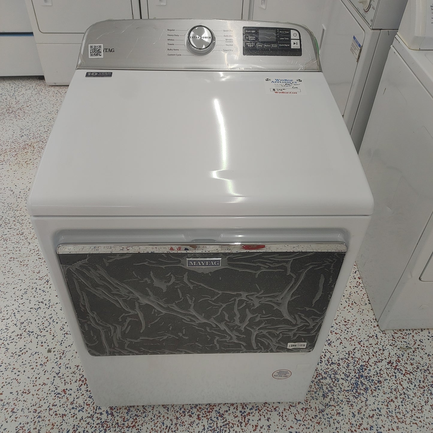 New Maytag 7.4 Cubic ft Gas Dryer